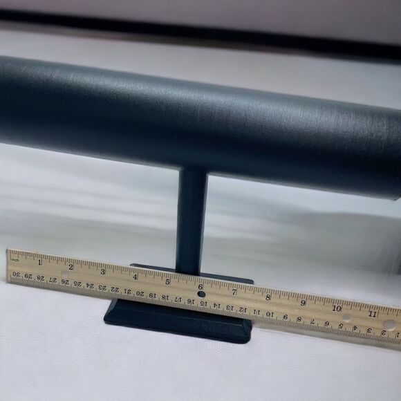 Bracelet Bar l Black l Leatherette l  Medium - 10”  l New - Picture 3 of 11